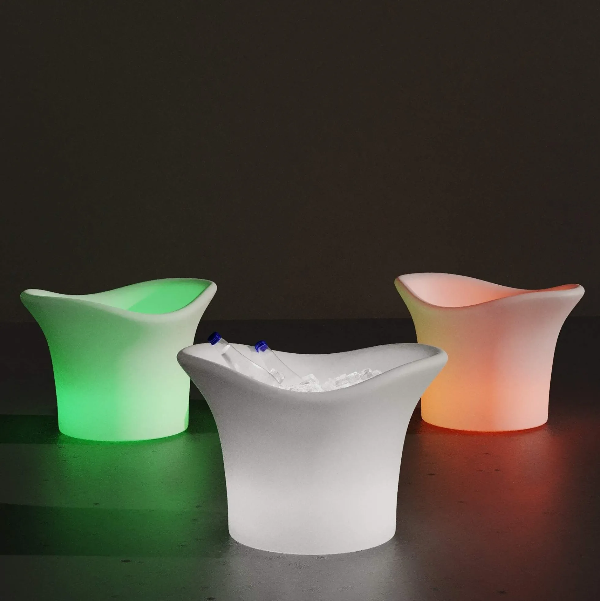 Cubitera LED RGBW - 6W - Ø 38 cm - Recargable