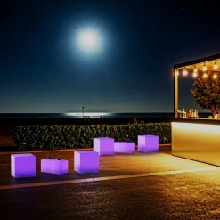 Cubo luminoso LED RGBW - 4W - Recargable