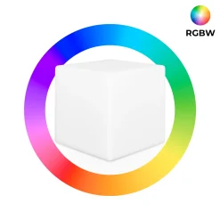 Cubo luminoso LED RGBW - 4W - Recargable
