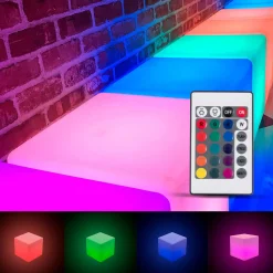 Cubo luminoso LED RGBW - 4W - Recargable