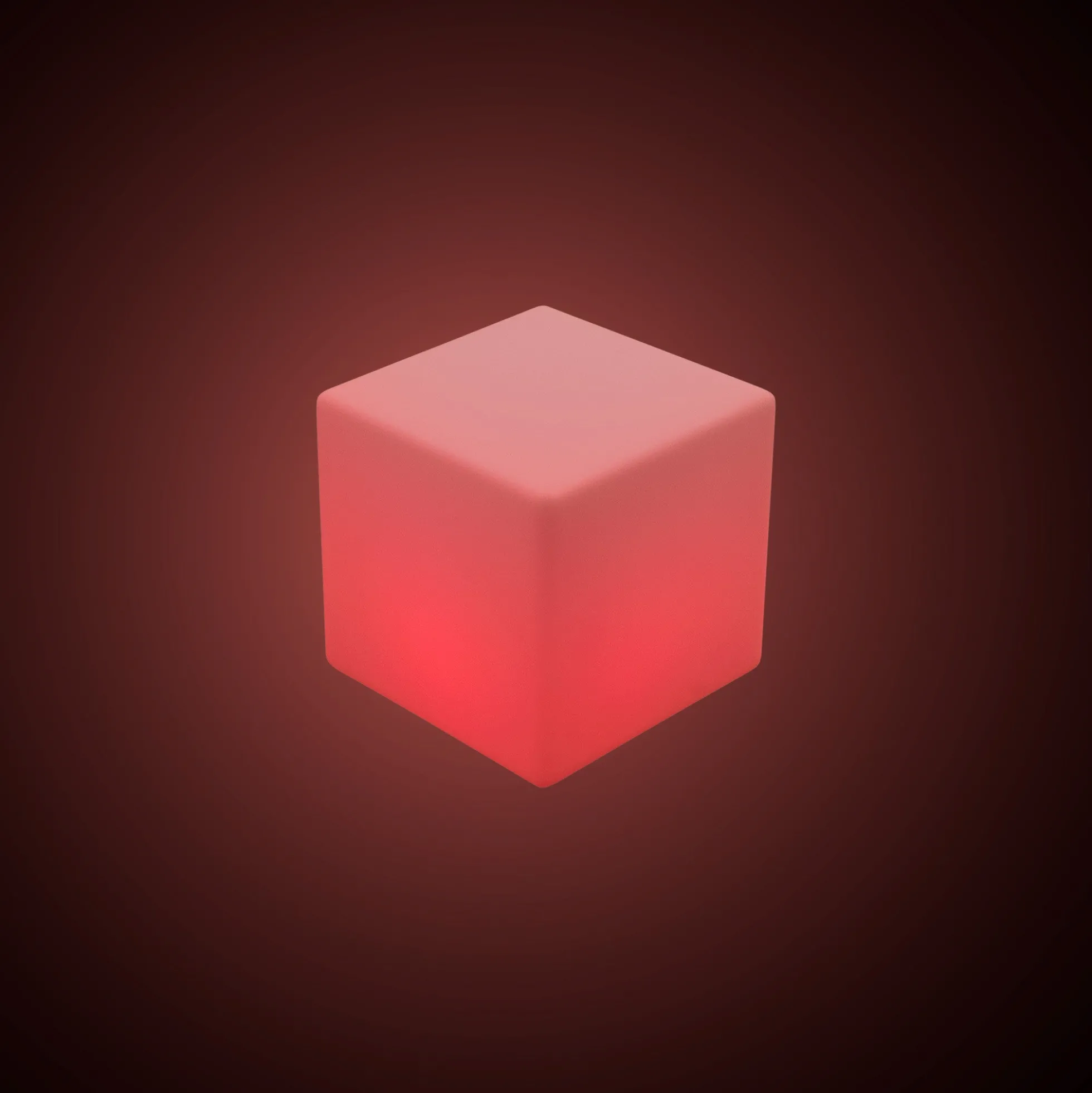 Cubo luminoso LED RGBW - 4W - Recargable