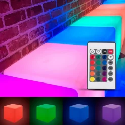 Cubo luminoso LED RGBW - 6W - Recargable