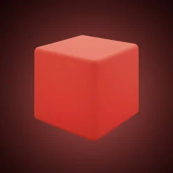 Cubo luminoso LED RGBW - 6W - Recargable