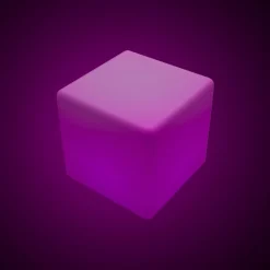 Cubo luminoso LED RGBW - 6W - Recargable