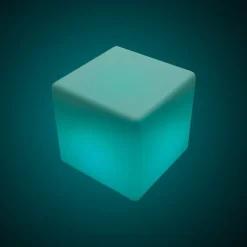 Cubo luminoso LED RGBW - 6W - Recargable