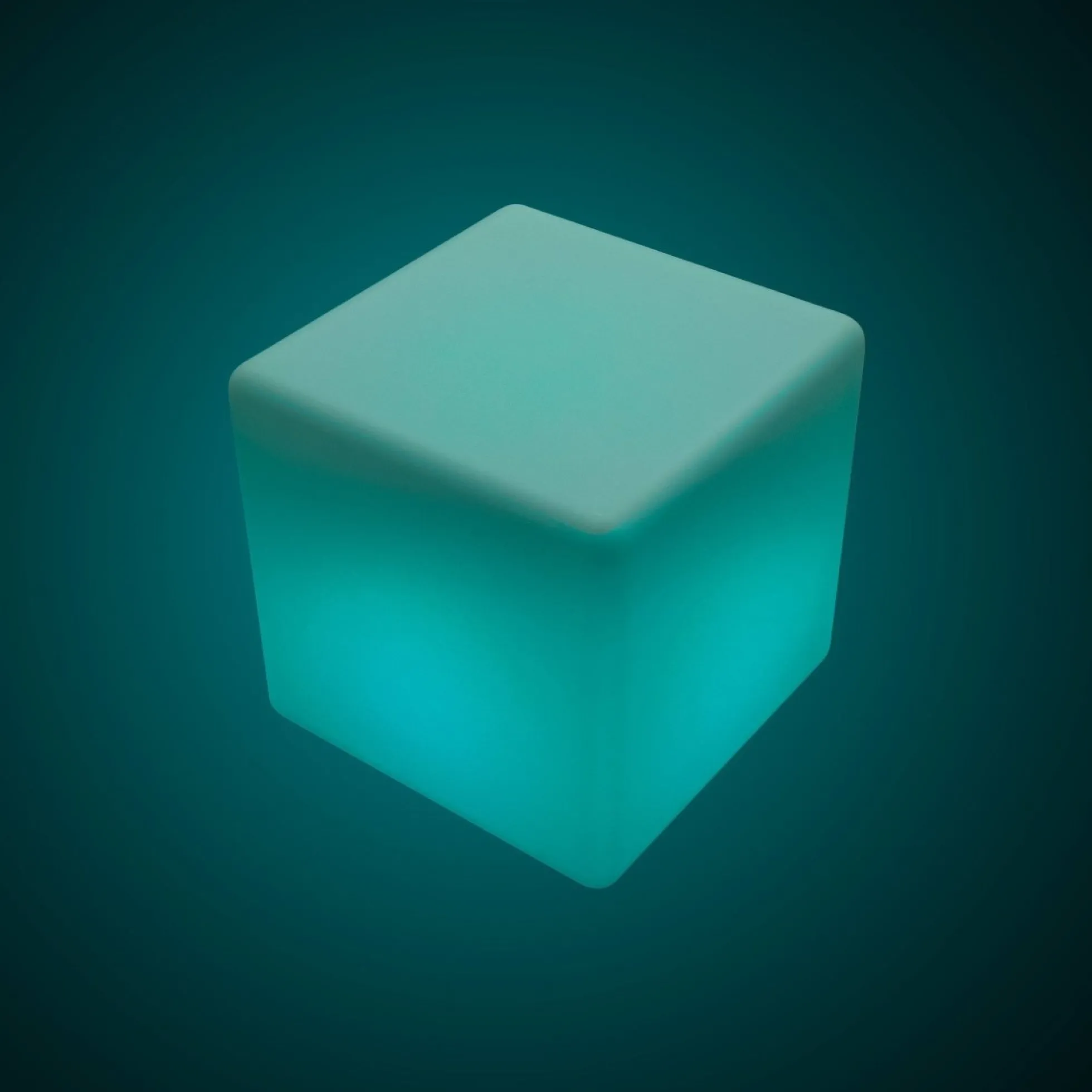 Cubo luminoso LED RGBW - 6W - Recargable