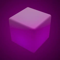 Cubo luminoso LED RGBW - 12W - Recargable