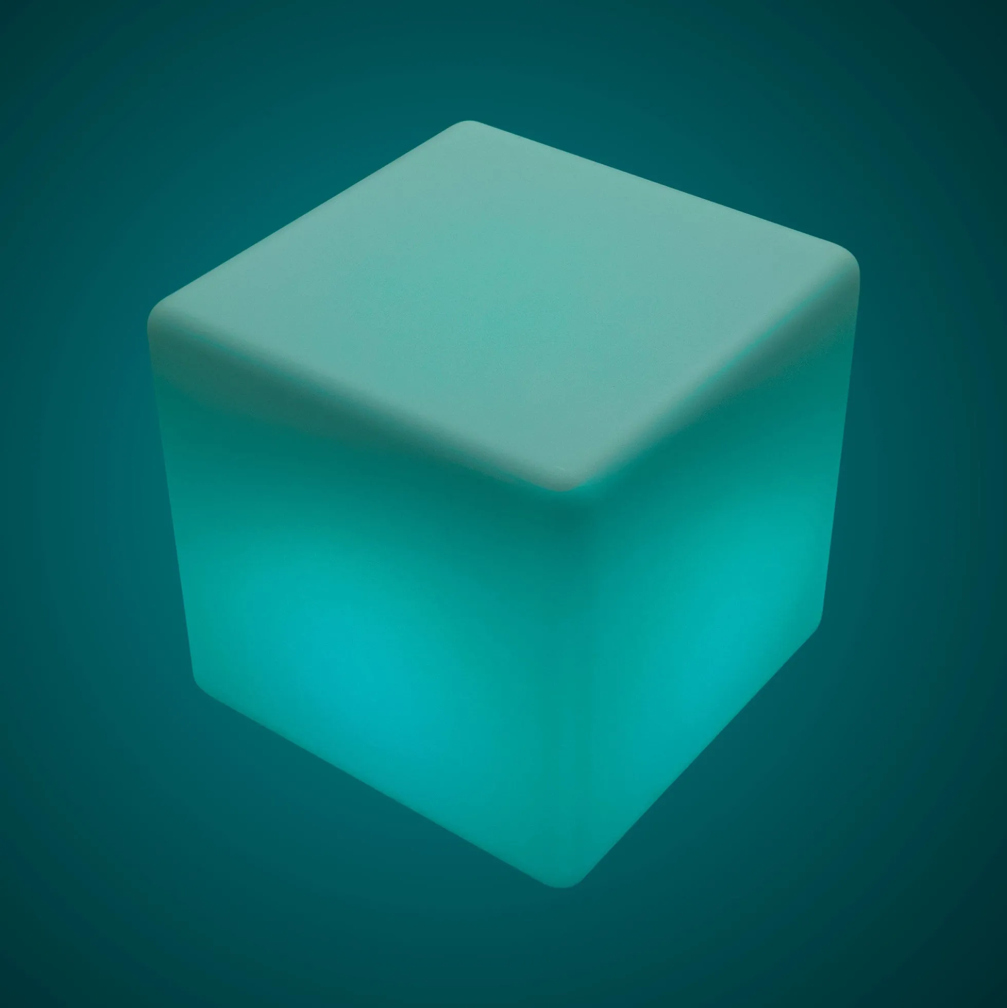 Cubo luminoso LED RGBW - 12W - Recargable