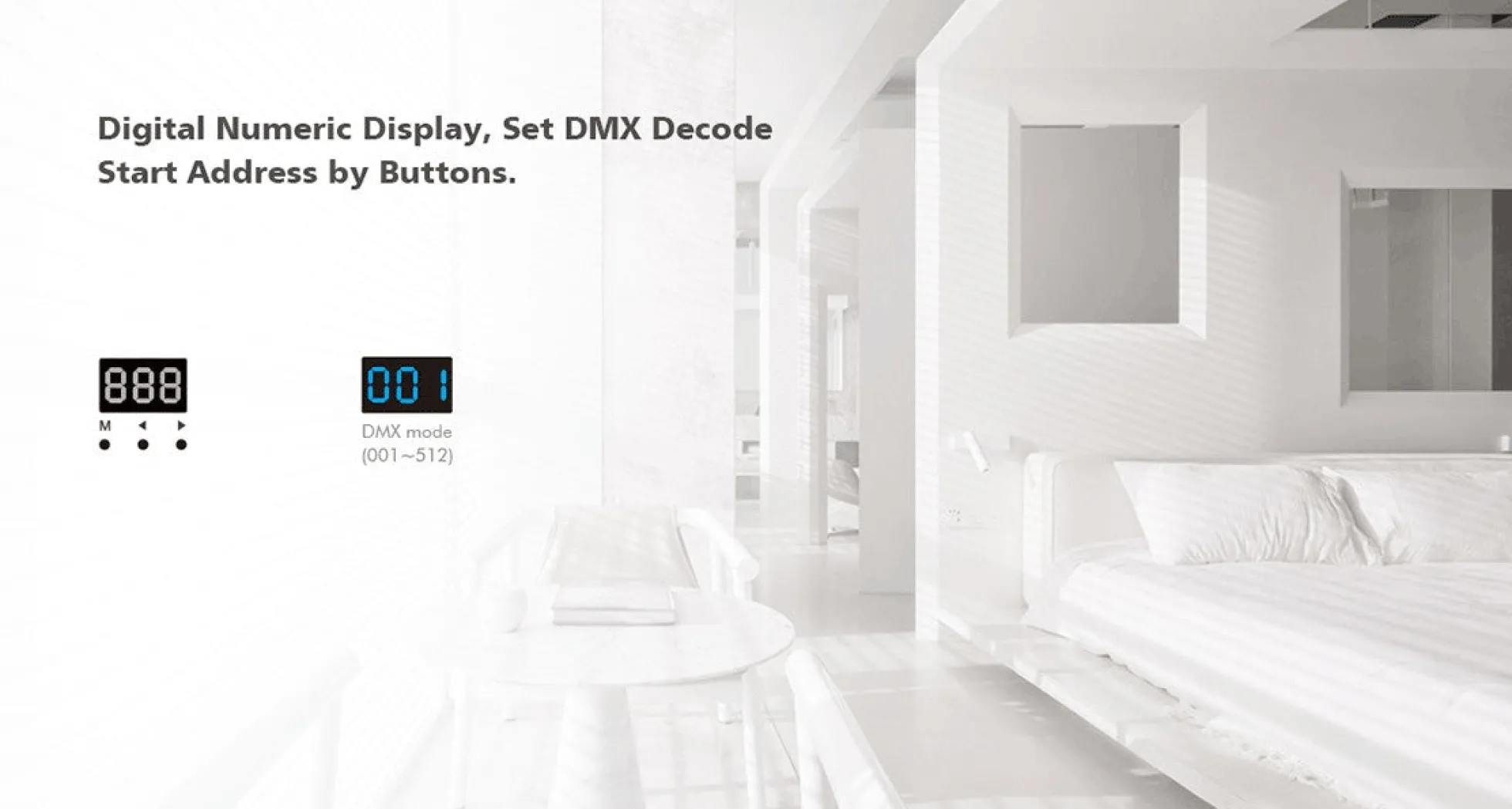 Decodificador DMX512 12-24V DC - 5A/canal - 4 Canales