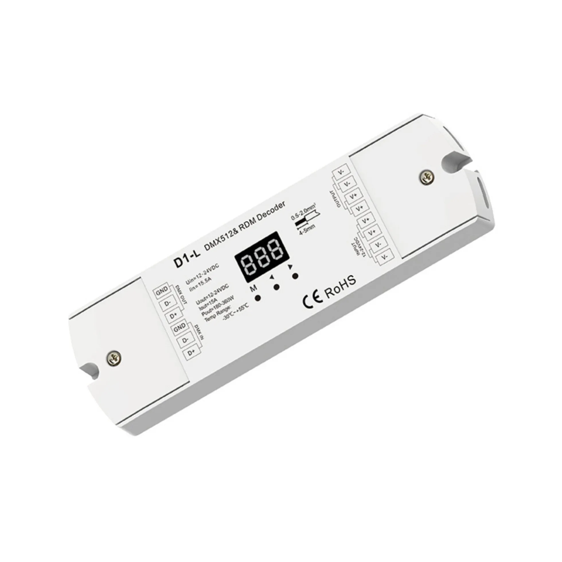 Decodificador DMX512 12-24V DC - 15A - 1 Canal