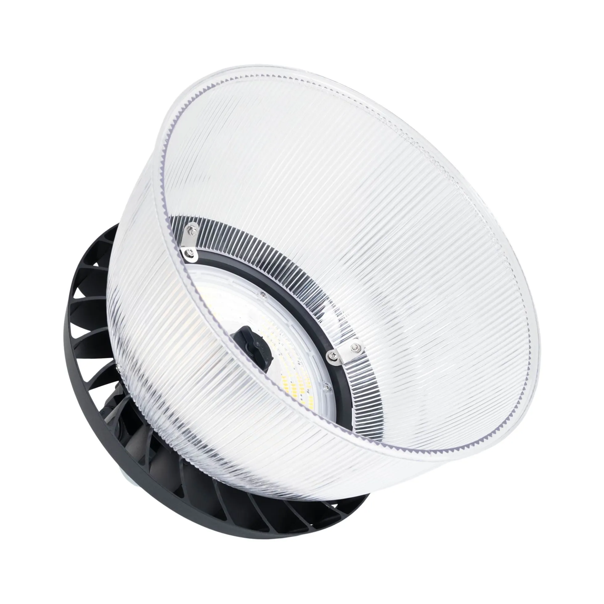 Difusor lumínico de policarbonato para campana LED industrial B8155-150W - B8150-150 - Ángulo 90°