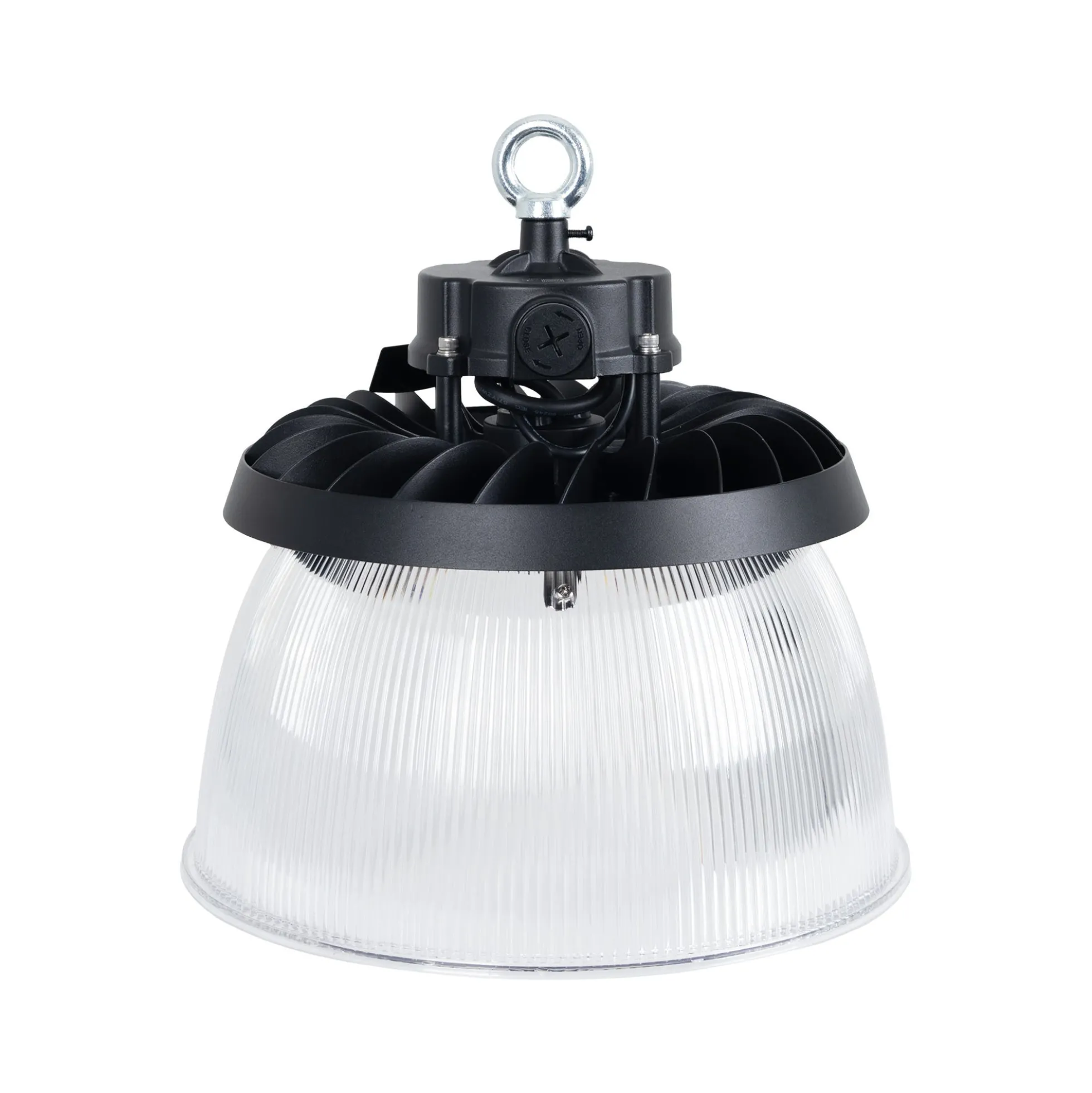 Difusor lumínico de policarbonato para campana LED industrial B8155-150W - B8150-150 - Ángulo 90°