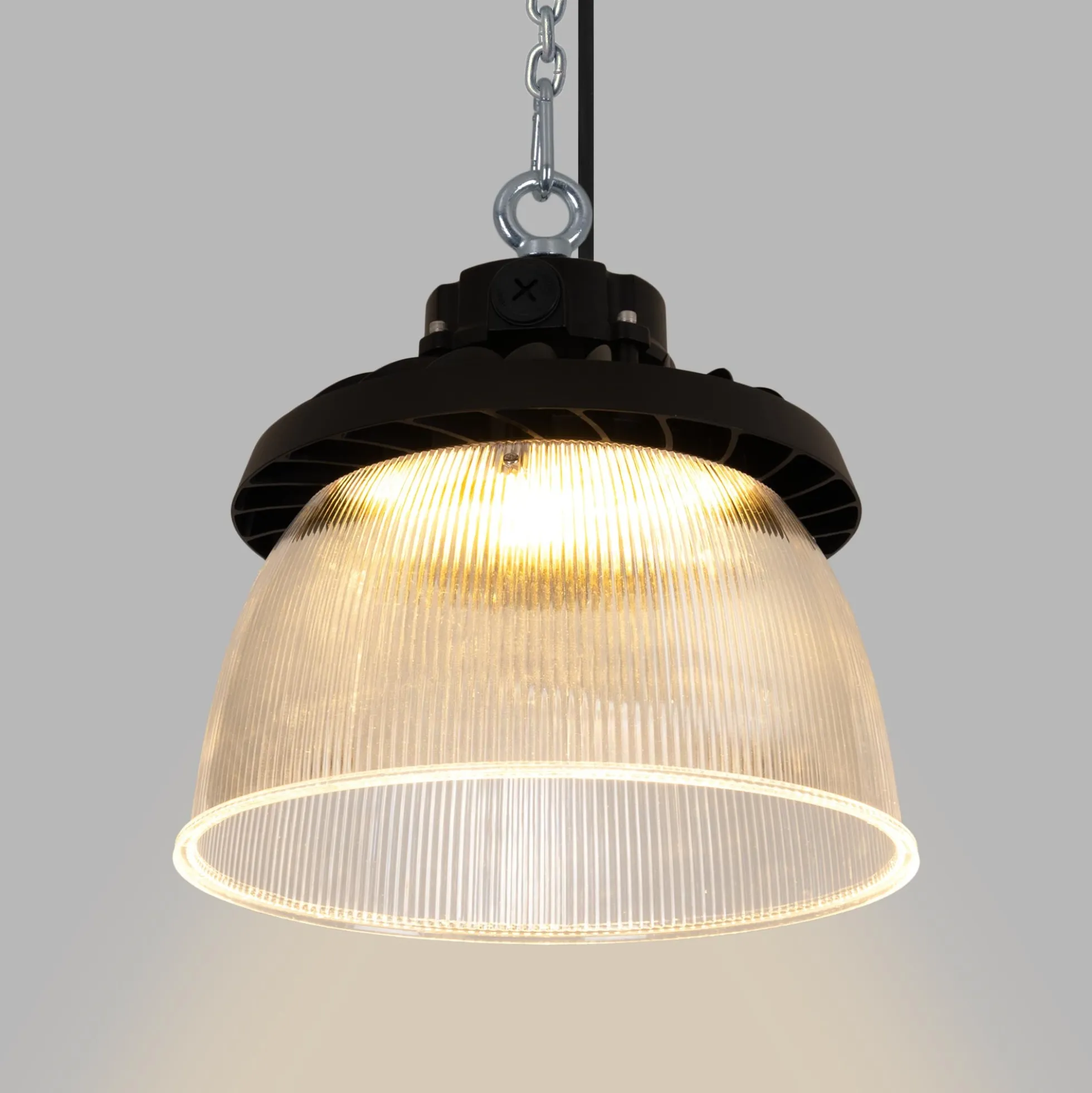 Difusor lumínico de policarbonato para campana LED industrial B8155-150W - B8150-150 - Ángulo 90°