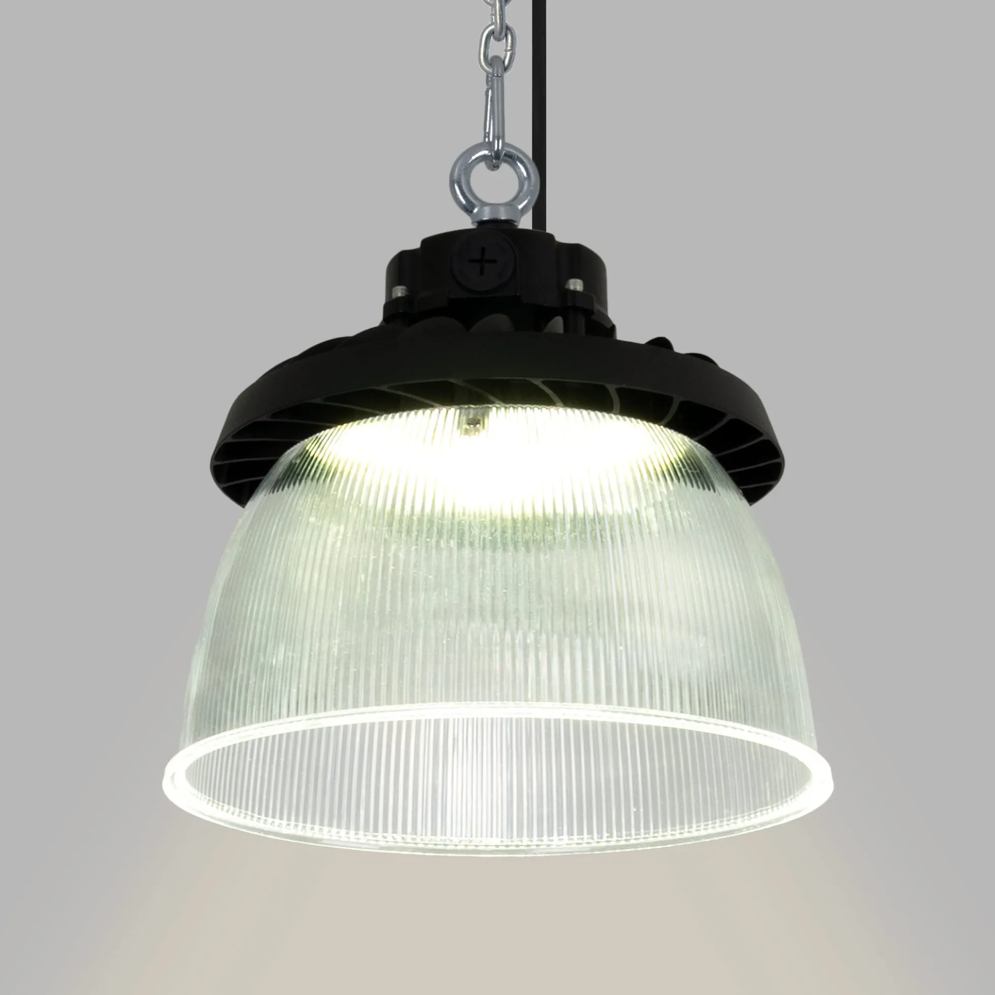 Difusor lumínico de policarbonato para campana LED industrial B8155-150W - B8150-150 - Ángulo 90°