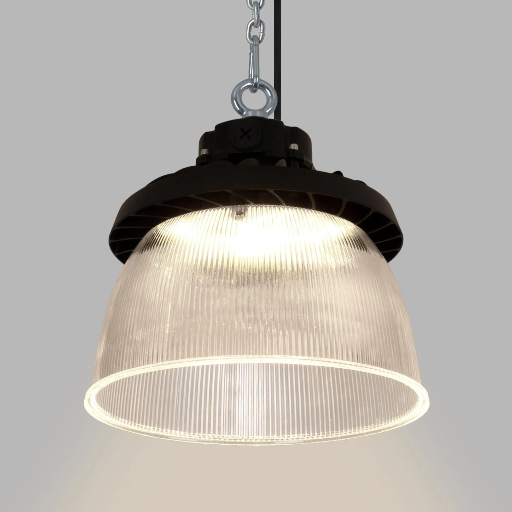 Difusor lumínico de policarbonato para campana LED industrial B8155-150W - B8150-150 - Ángulo 90°