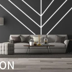 Difusor negro para perfiles de tira LED de 17mm (2m)