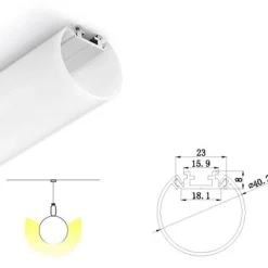 Difusor Redondo Opal Ø40.2mm (BPERFT40)