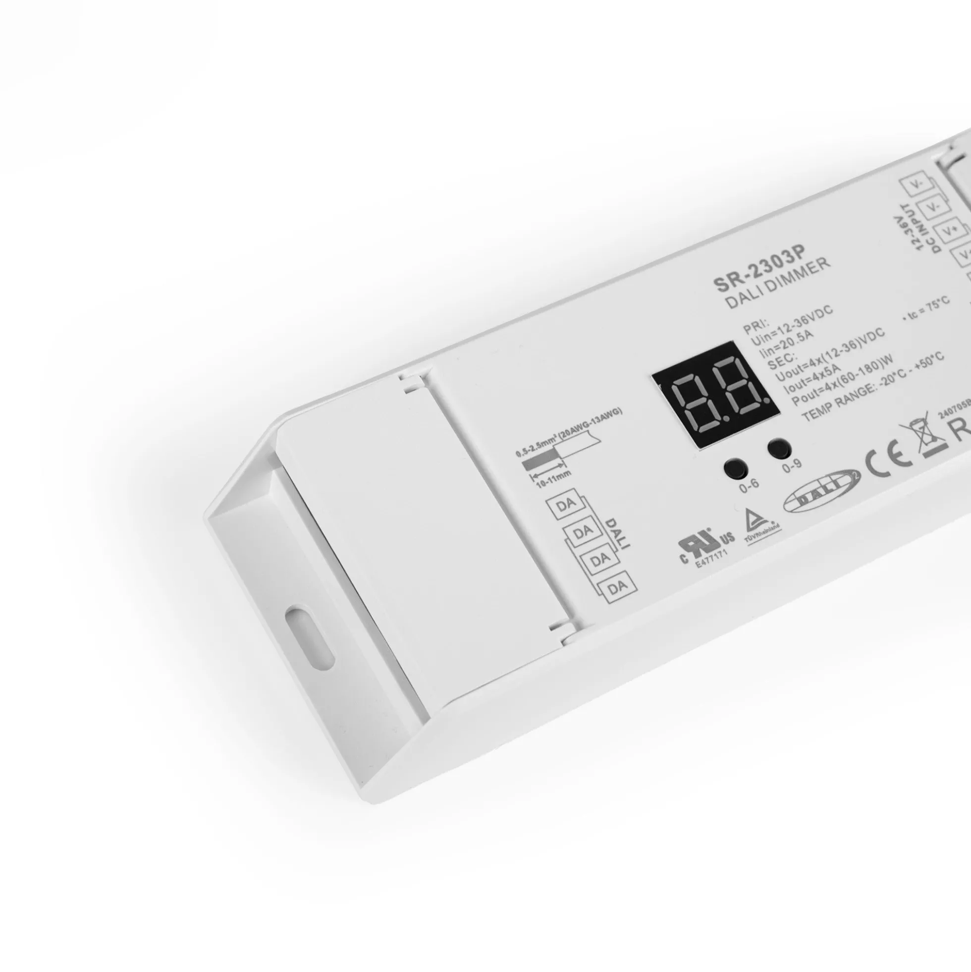 Dimmer DALI2 - MONO/RGB/RGBW - 12-36V - 4 CH x 5A