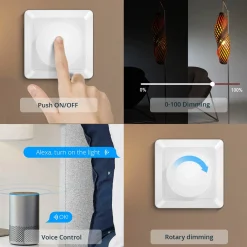 Dimmer Smart WIFI 200W Función Encendido/Apagado