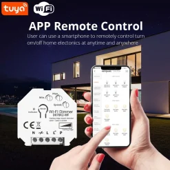 Dimmer SMART WIFI 250W Tuya APP - PUSH