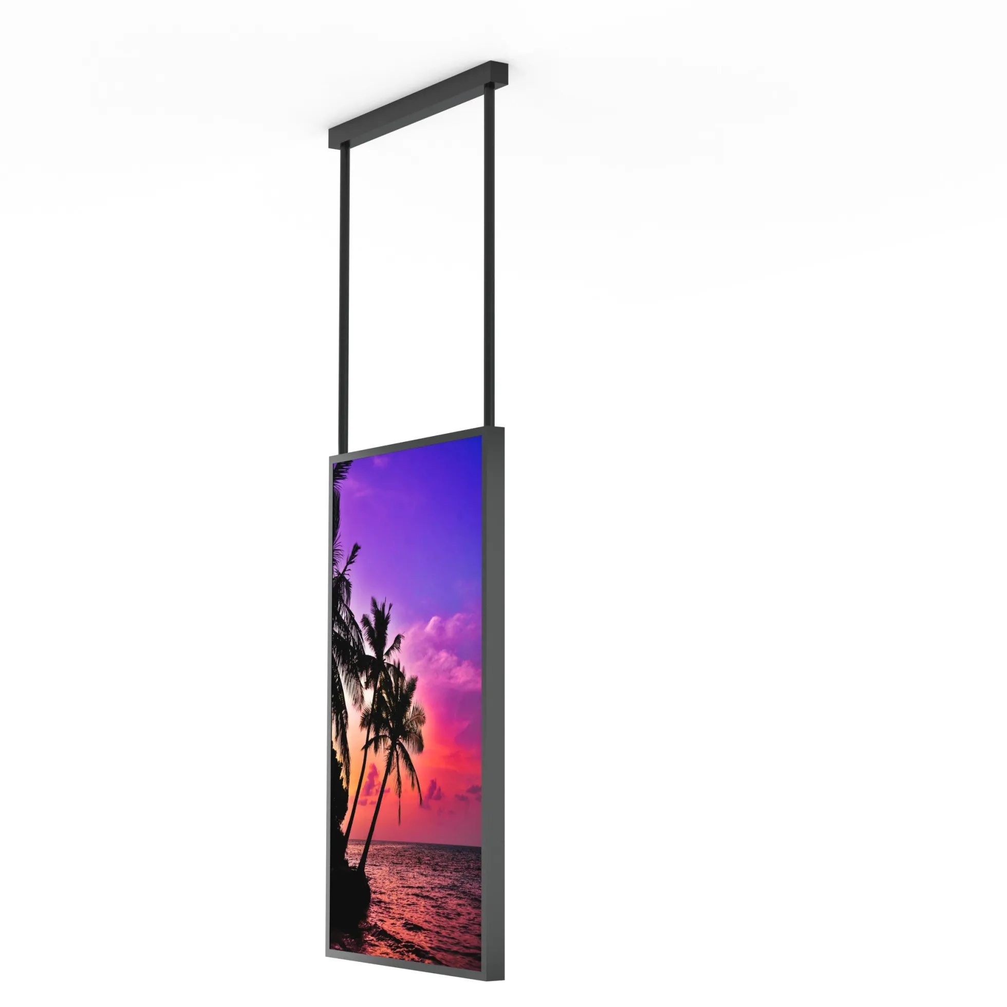Display LCD FULL HD 55" para Escaparates con Soporte de techo - Alto Brillo 2500 NITS - Android