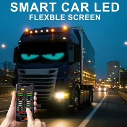 Display LED flexible doble - 12 x 59,5 cm - USB + Bluetooth + mando a distancia