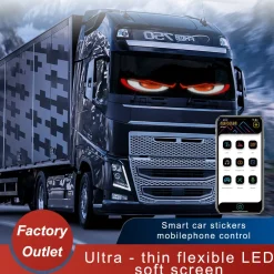 Display LED flexible doble - 12 x 59,5 cm - USB + Bluetooth + mando a distancia