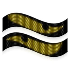 Display LED flexible doble - 12 x 59,5 cm - USB + Bluetooth + mando a distancia