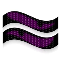 Display LED flexible doble - 12 x 59,5 cm - USB + Bluetooth + mando a distancia