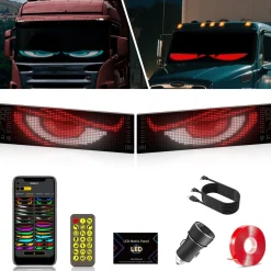 Display LED flexible doble - 12 x 59,5 cm - USB + Bluetooth + mando a distancia