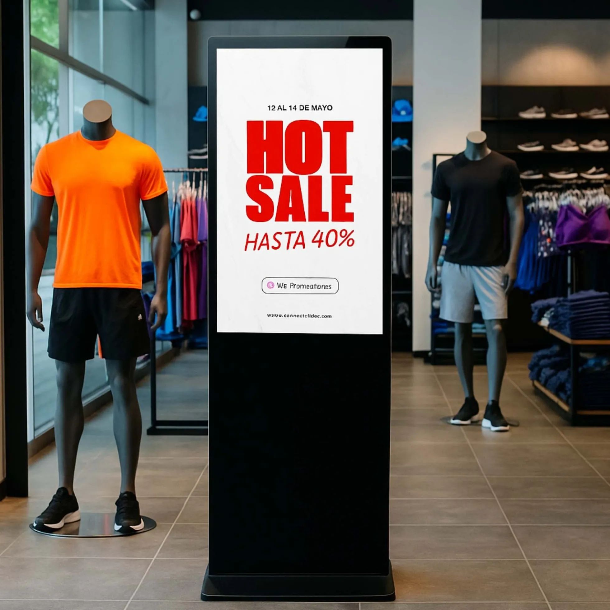 Display publicitario interior LCD Full HD 43" - No táctil - Android