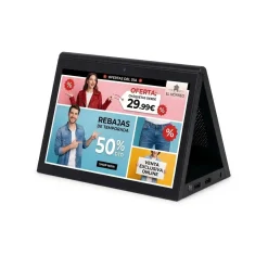 Display publicitario LCD de mesa 10.1'' con cámara - Pantalla doble - Táctil - Android 10
