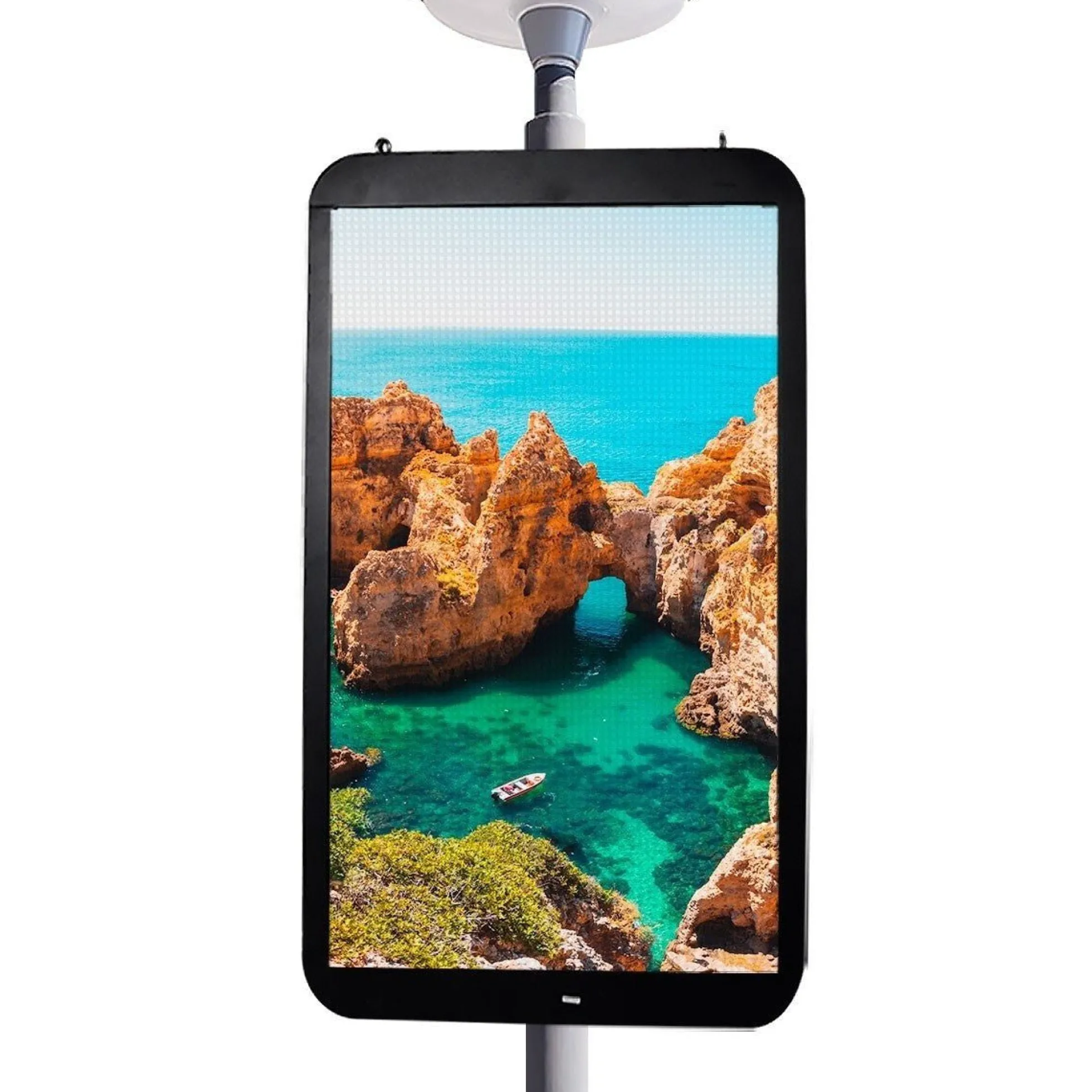 Display publicitario LED para postes de iluminación - Uso exterior - P4mm - 148 x 86,5cm
