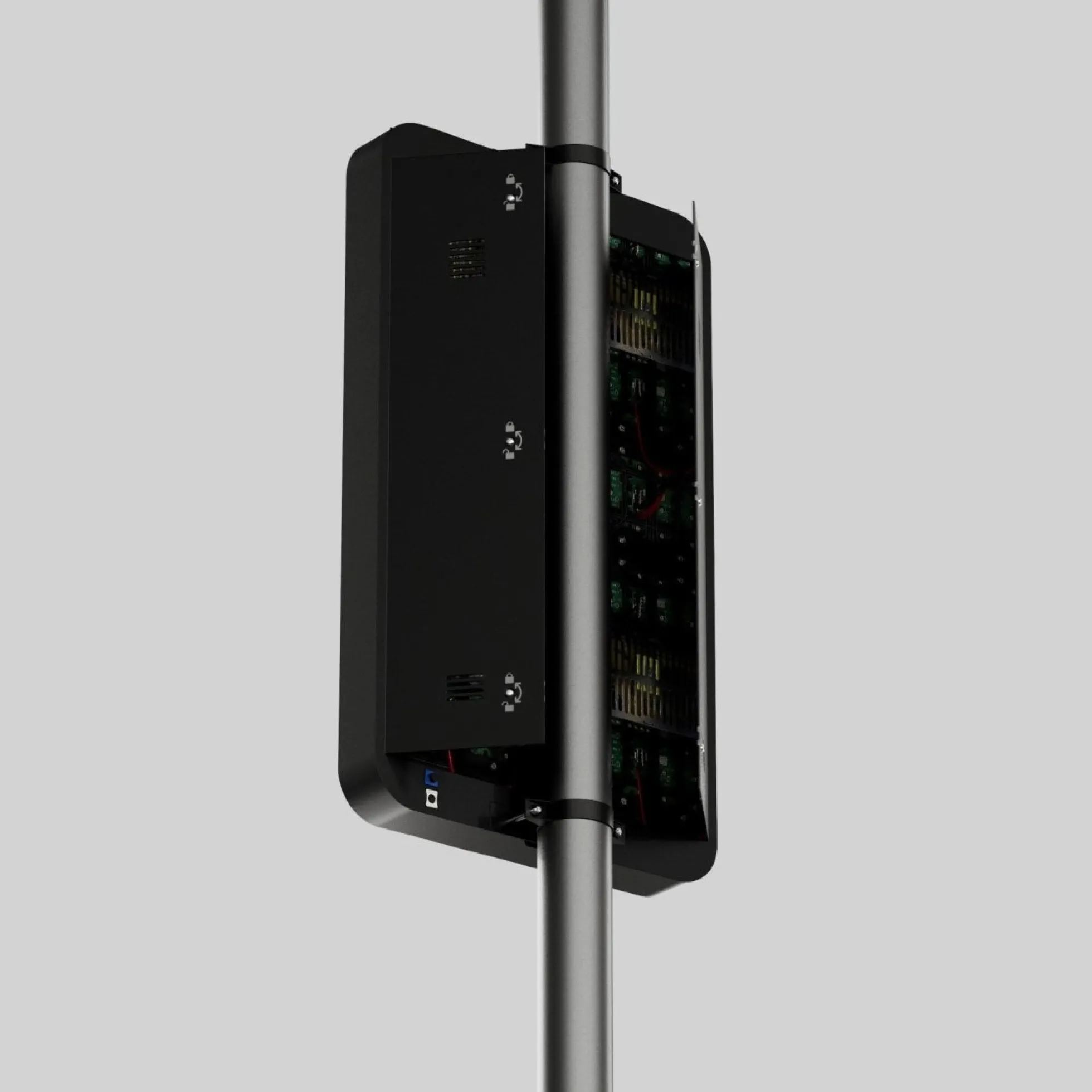Display publicitario LED para postes de iluminación - Uso exterior - P4mm - 148 x 86,5cm
