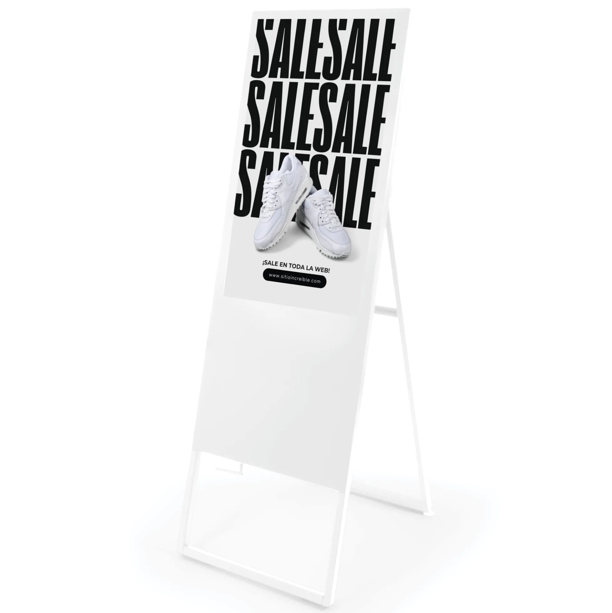 Display publicitario plegable LCD Full HD 32" - Android 13 - Indoor