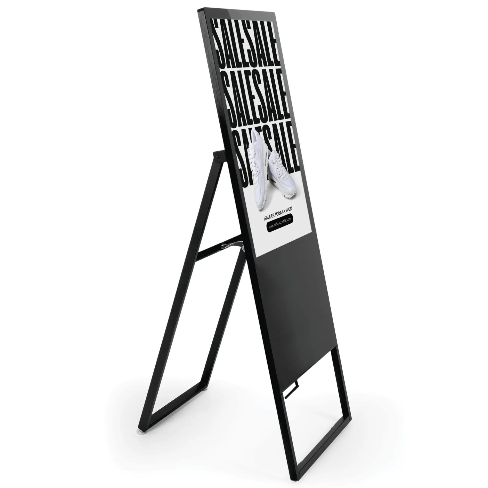 Display publicitario plegable LCD Full HD 32" - Android 13 - Indoor