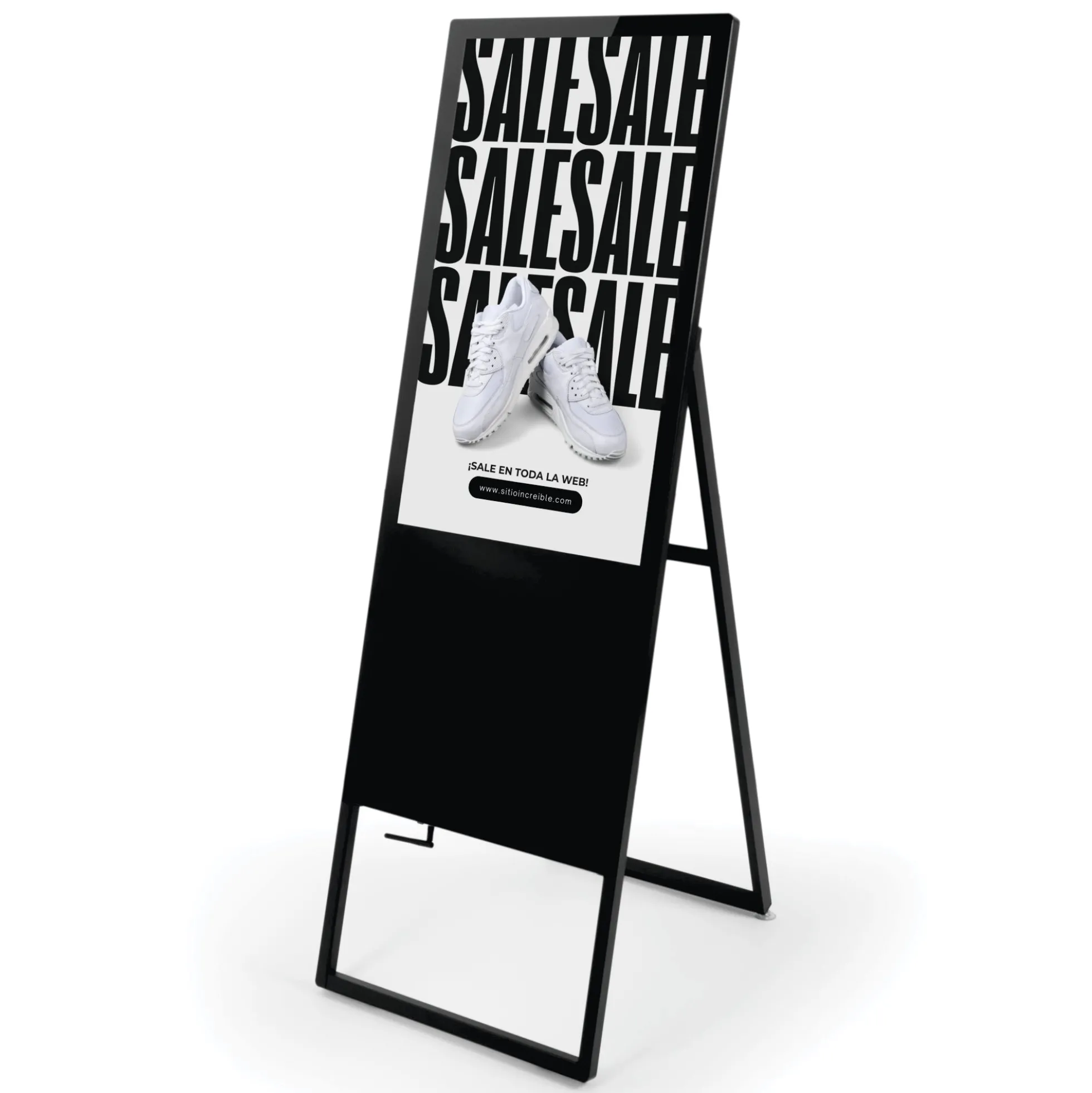 Display publicitario plegable LCD Full HD 32" - Android 13 - Indoor
