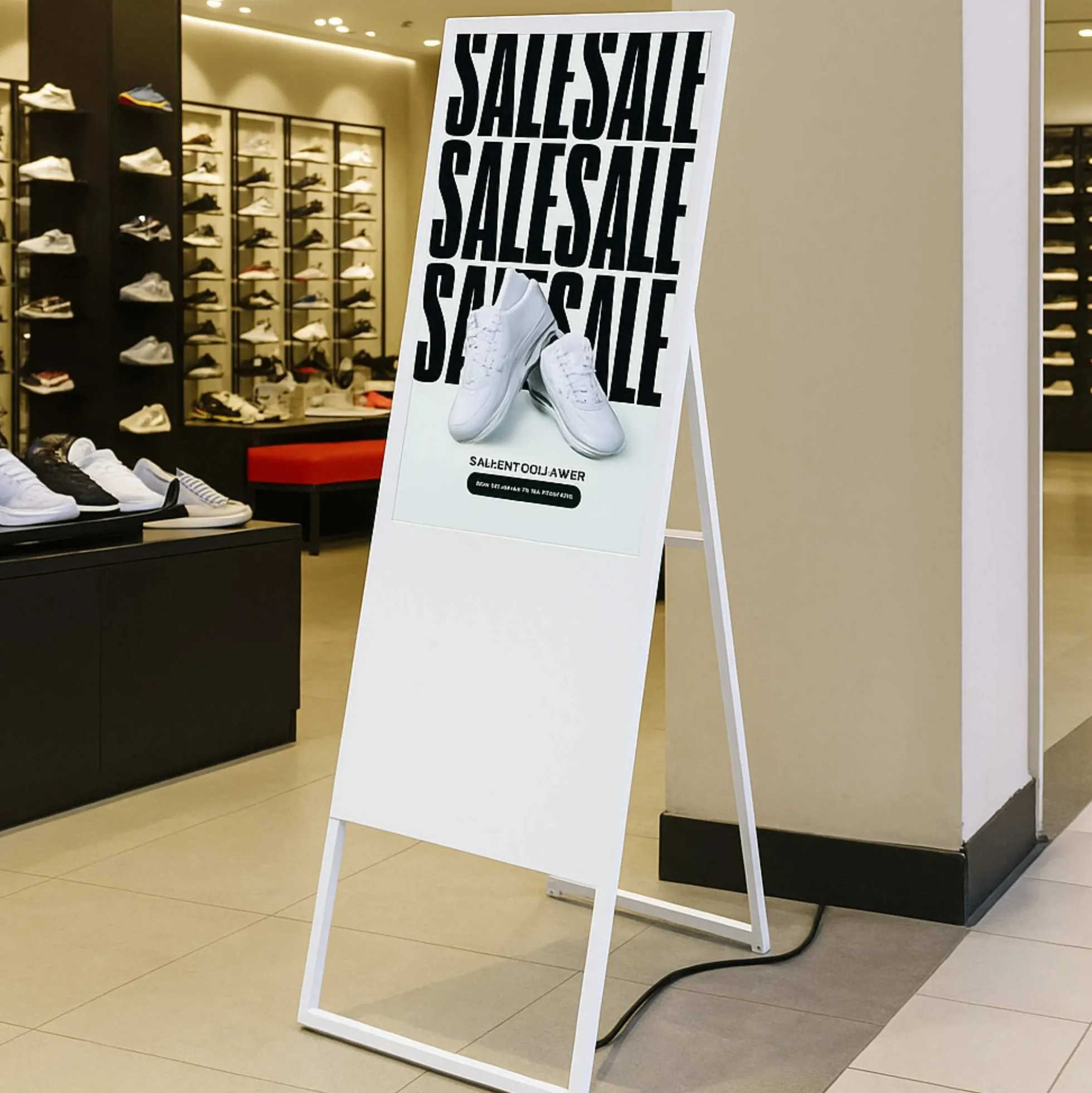 Display publicitario plegable LCD Full HD 32" - Android 13 - Indoor