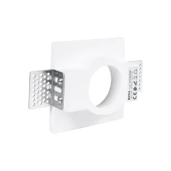 Downlight cuadrado de escayola "MUR" - Trimless - 1 x GU10