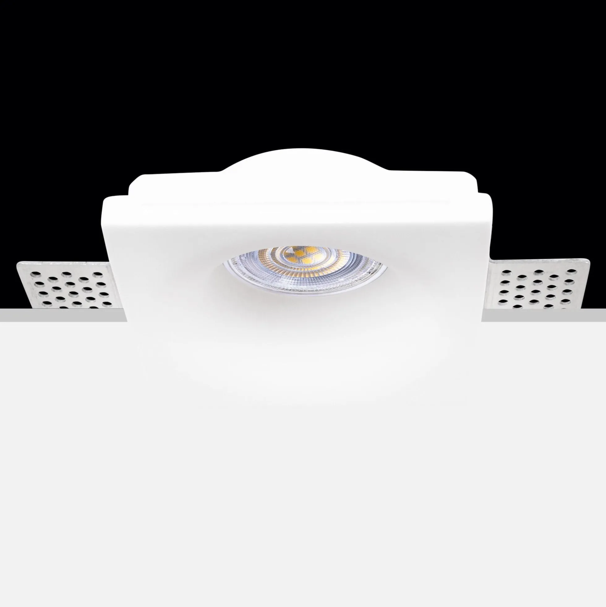 Downlight cuadrado de escayola "MUR" - Trimless - 1 x GU10