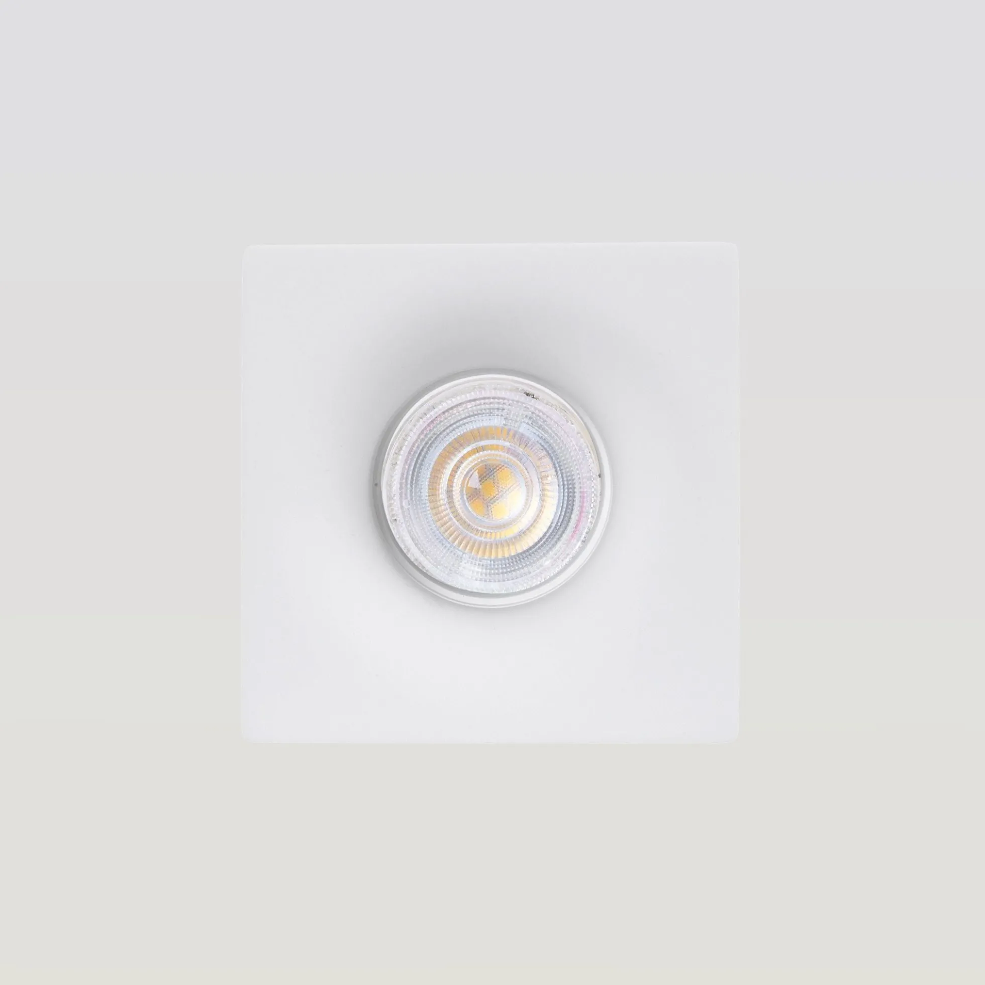 Downlight cuadrado de escayola "MUR" - Trimless - 1 x GU10