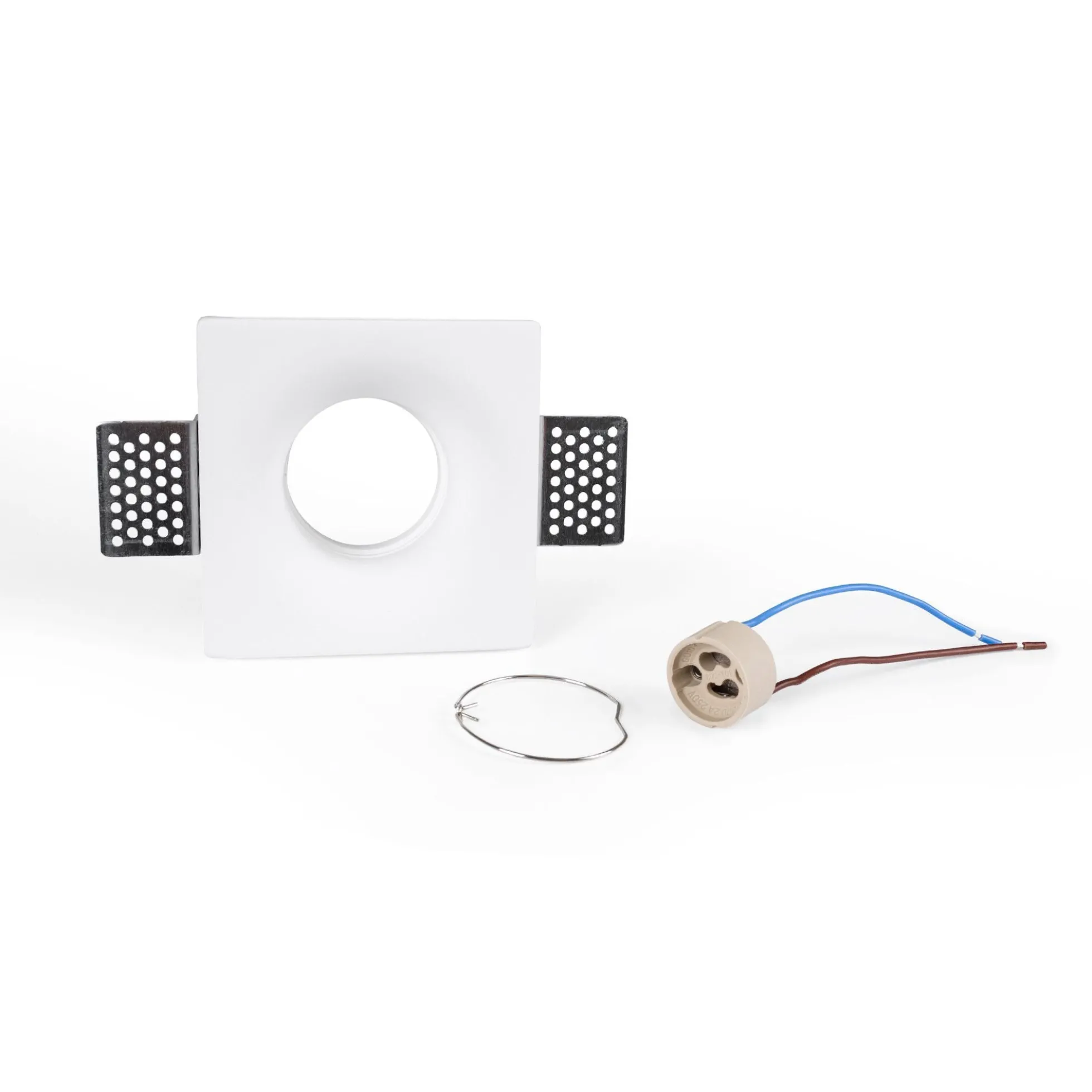 Downlight cuadrado de escayola "MUR" - Trimless - 1 x GU10