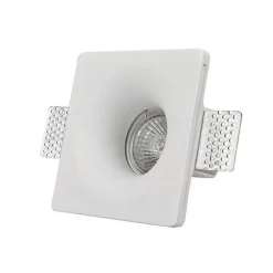 Downlight cuadrado de escayola - Trimless - 1 x GU10