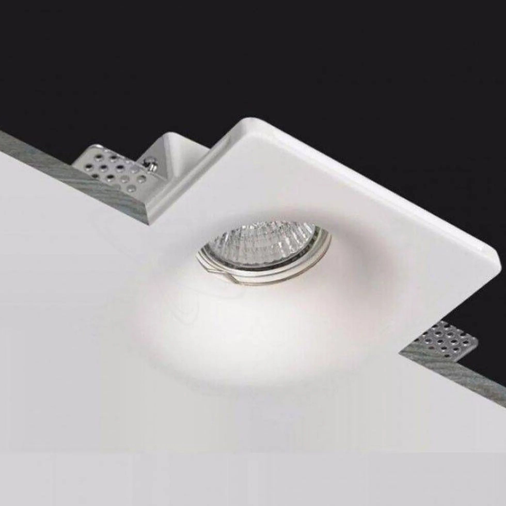 Downlight cuadrado de escayola - Trimless - 1 x GU10