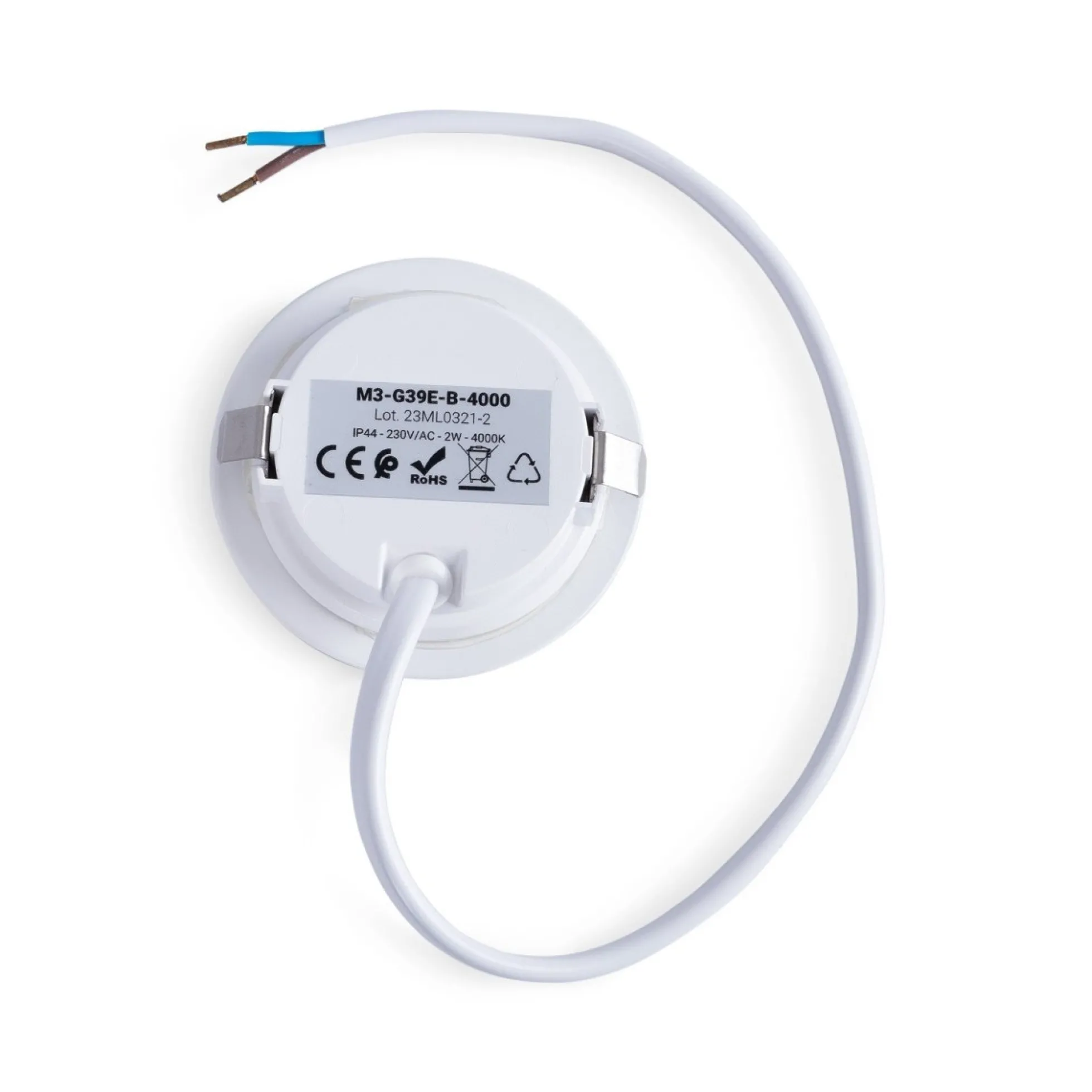 Downlight LED bajo mueble empotrable 2W 220V AC - IP44