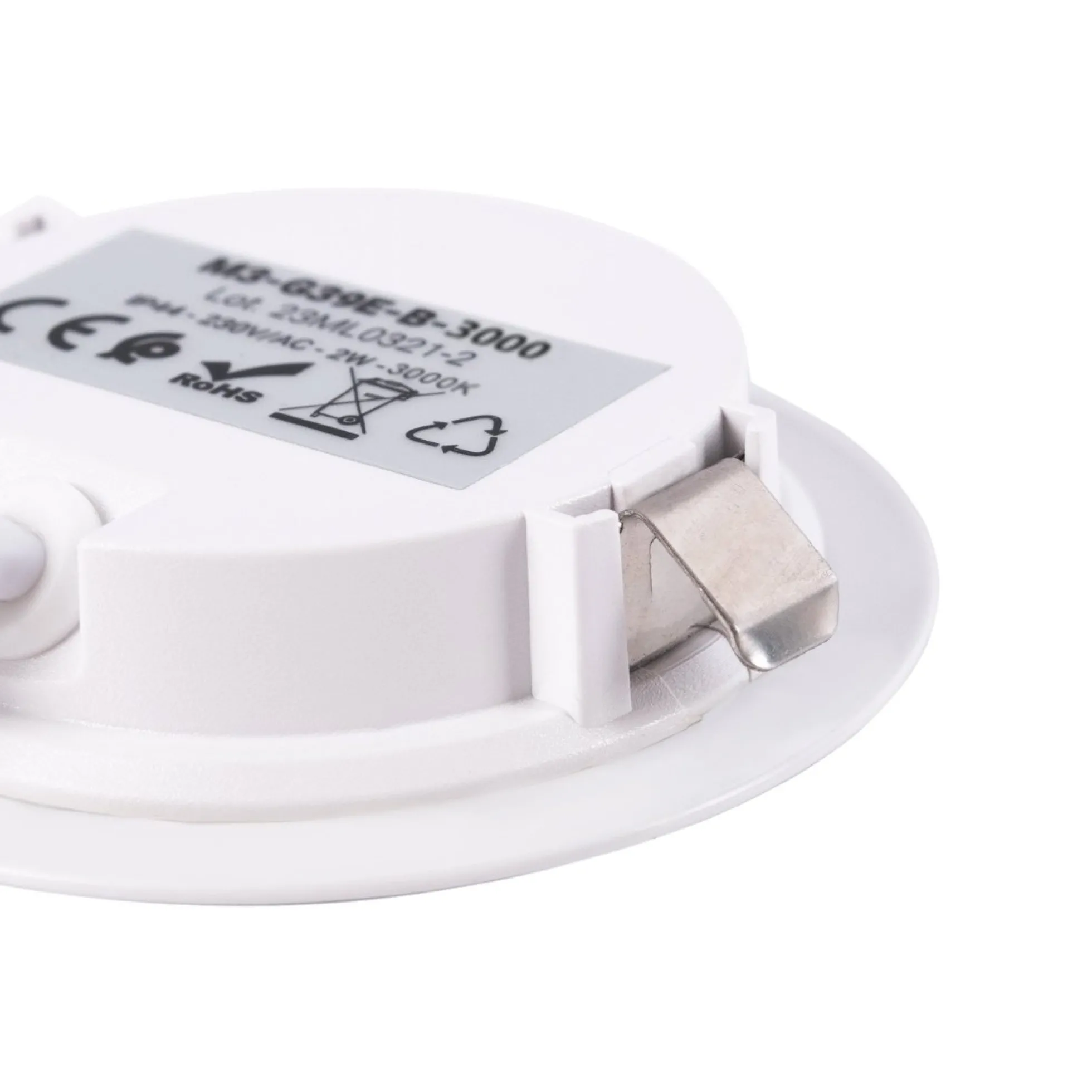 Downlight LED bajo mueble empotrable 2W 220V AC - IP44