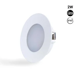 Downlight LED bajo mueble empotrable 2W 220V AC - IP44