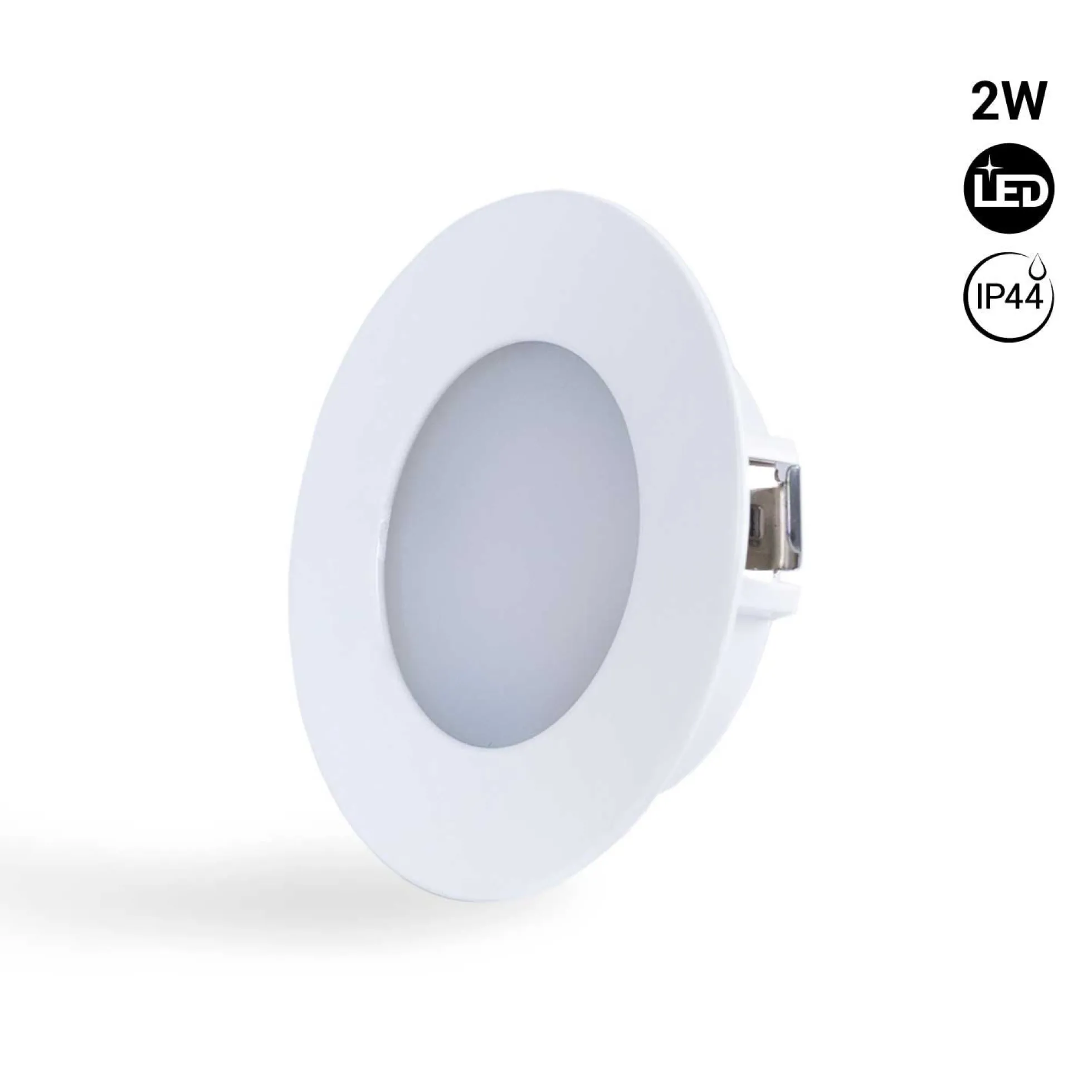 Downlight LED bajo mueble empotrable 2W 220V AC - IP44