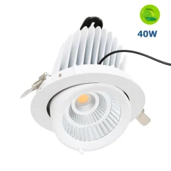 Downlight LED basculante empotrable - Chip especial para verduras - 40W