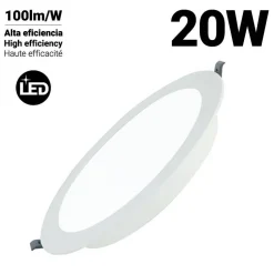 Downlight LED circular empotrable 20W - Corte Ø190mm